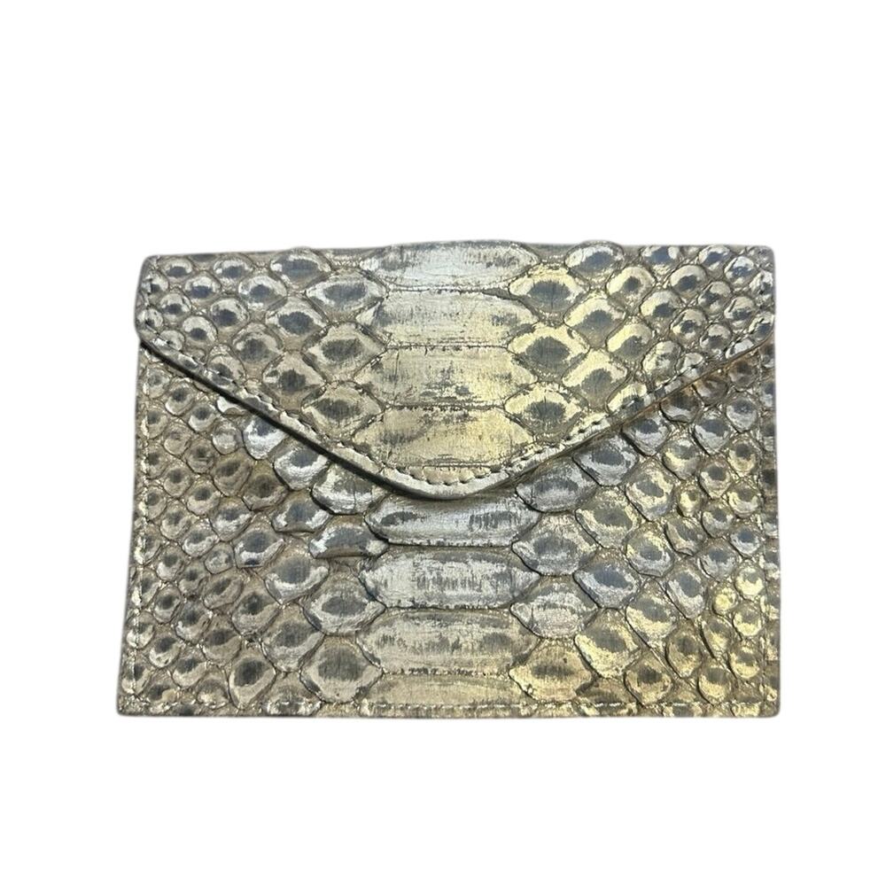 ZAGLIANI Snakeskin Wallet Mini Card Holder Lightweight Luxury Nice!